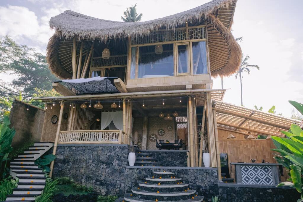 Villa Makerti Bali~Bamboo House Selat Exterior foto
