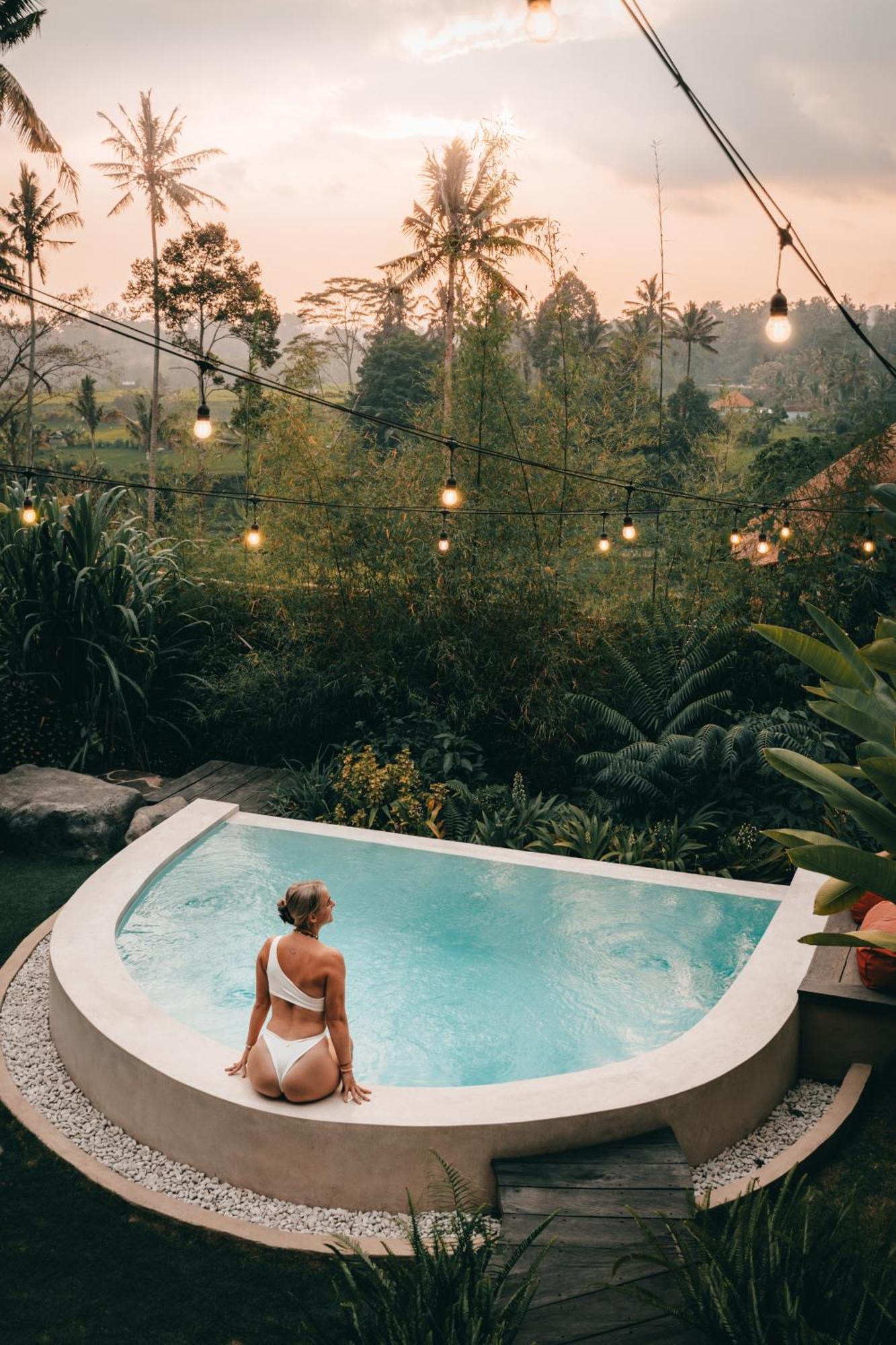 Villa Makerti Bali~Bamboo House Selat Exterior foto